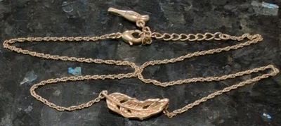 Authentic Chloe + Isabel Gold-tone Leaf Pendant Necklace 17" - Image 1 of 4