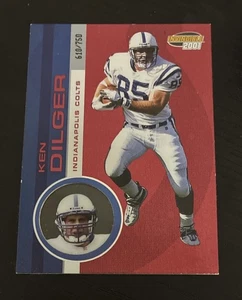 2001 Pacific Invincible - Ken Dilger #94 Red /750 Colts - Picture 1 of 2