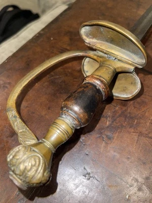 British 1796 Pattern Infantry Spadroon Napoleonic Officer Sword - Image 1 of 4