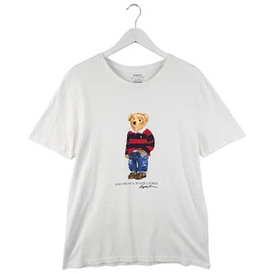 Rare Polo Ralph Lauren Mens Polo Bear Short Sleeve TShirt Tee Top Size Medium M - Picture 1 of 12