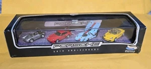 RAR Hot Wheels 50th Ann. Porsche 4car Set 1:64 ungeöffnete Box außen beschädigt A6685 - Bild 1 von 10