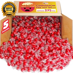 Red Hot Cinnamon Candy Balls - 5 Pfund - Red Fire Candy Bulk - einzeln verpackt - Bild 1 von 6