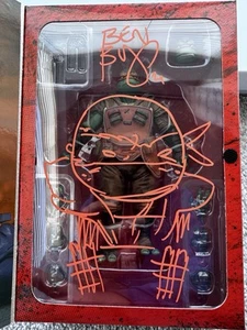 NECA TMNT The Last Ronin Michelangelo - Signed & Sketched By Ben Bishop - Picture 1 of 3