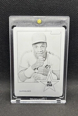 Darryl Strawberry 2013 Topps Archives 1/1 Black Printing Plate Rare - Image 1 of 2