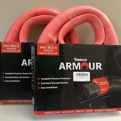 Tannus Armour Bike Tire Inserts Puncture Protection PAIR of 24" x 1.95-2.5" - Image 1 of 4