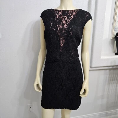 Ralph Lauren dress size 12 black laced and fully lined pink. Elegant Quality - Image 1 of 4