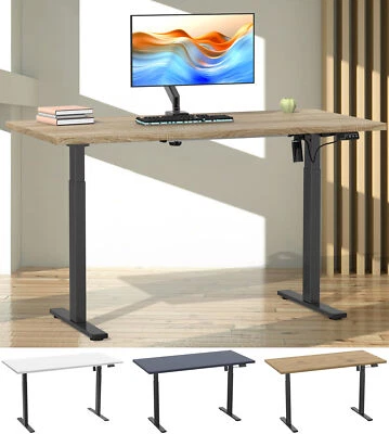 Schreibtisch Bürotisch höhenverstellbar Lona 110x80 - Bild 1 von 3