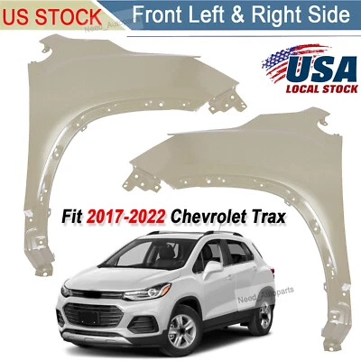 Front Fender Set For Chevrolet Trax 2017 2018 2019 2020 2021 2022 Primed Steel - Imagem 1 de 4