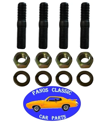 Perno colector de admisión de escape de 7/16" Dodge Plymouth Chrysler grado 8 4 piezas #AB Foto 1 de 4