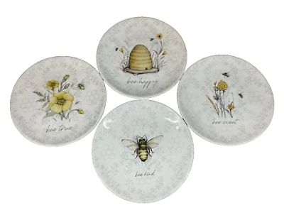 Platos de ensalada BEE SWEET de Certified International. 8,5 pulgadas. Juego de 4. Nuevo. Foto 1 de 4