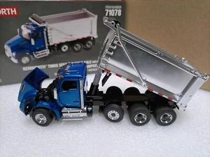 DM 1/50 Kenworth T880S Sffa Tandem AXLE DUMP TRUCK Diecast Model Toy 71078 - Picture 1 of 8