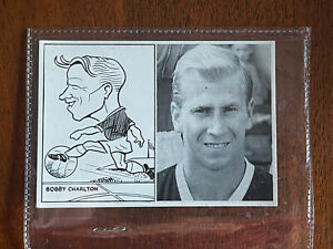 1961 Leaf Portrait & Caricature #6 Bobby Charlton Card Manchester United
