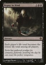 Repay In Kind Rise of the Eldrazi NM Black Rare MAGIC GATHERING CARD ABUGames