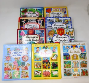 L'Imagerie Lot 9 Livres Ferme/Corps Humain/Avions/Arts/Petites Bêtes Français - Foto 1 di 24