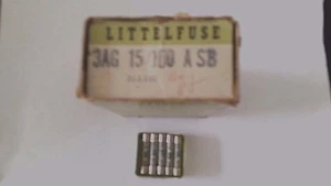 LITTELFUSE 313.150 3AG 15/100A 125V SB 1/4X1-1/4 MDL15/100 20 CAJAS DE 5 PIEZAS - Imagen 1 de 2