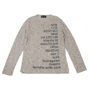 plyy by RAGNE KIKAS Cotton Linen Text Knit Sweater Size 3(K-138714) - Picture 1 of 12
