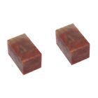2pcs Chinese Seal Stone Chinese Name Stamp Carved Stone Seal Material Art Ink