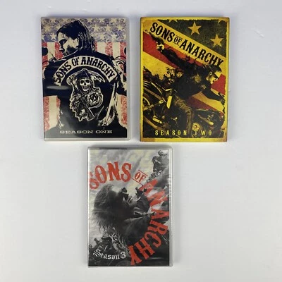 Sons of Anarchy Complete Seasons 1-3 DVD Box Set Lot 1 2 3 - Season 1 New Sealed - Image 1 of 4