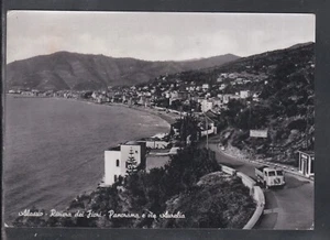 Cartolina Alassio Panorama e Via Aurelia CAMION GB1580 - Imagen 1 de 1