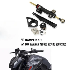 For Yamaha YZF R6 YZF600 2003-2005 Steering Damper Stabilizer Bracket Mount Kit - Picture 1 of 6