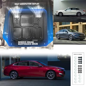 Protector de guardabarros negro debajo del motor para Chevrolet Malibu 2019-2023 - Imagen 1 de 11