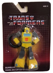 Transformers Bumblebee 2021 Monogram Figural Bag Clip 3-Inch Figure Keychain NEW - Picture 1 of 2