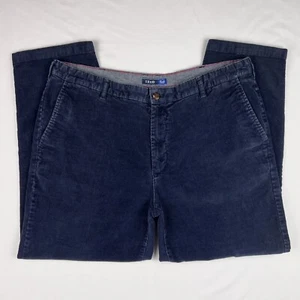 IZOD 42 x 30 (41 x 28.5 actual) Corduroy Straight Navy Blue Pants - Picture 1 of 6