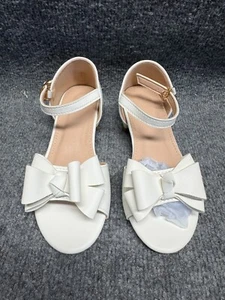 Wendy Girls Heels Dress Shoes Flower Girl Sandals Wedding Party Princess Sz30 - Picture 1 of 8