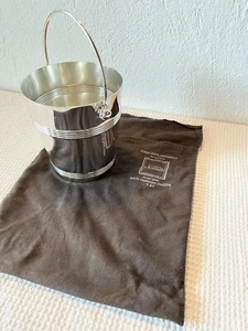 CHRISTOFLE SECCHIELLO GHIACCIO COLLEZIONE GALLIA ARGENTO CON PANNO VINTAGE - Foto 1 di 21