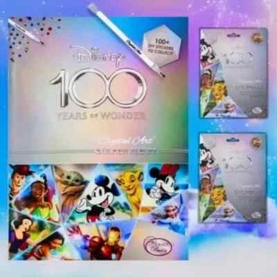 DISNEY 100 CRYSTAL ART STICKER ALBUM - STARTER PACK - NEW - Image 1 of 2