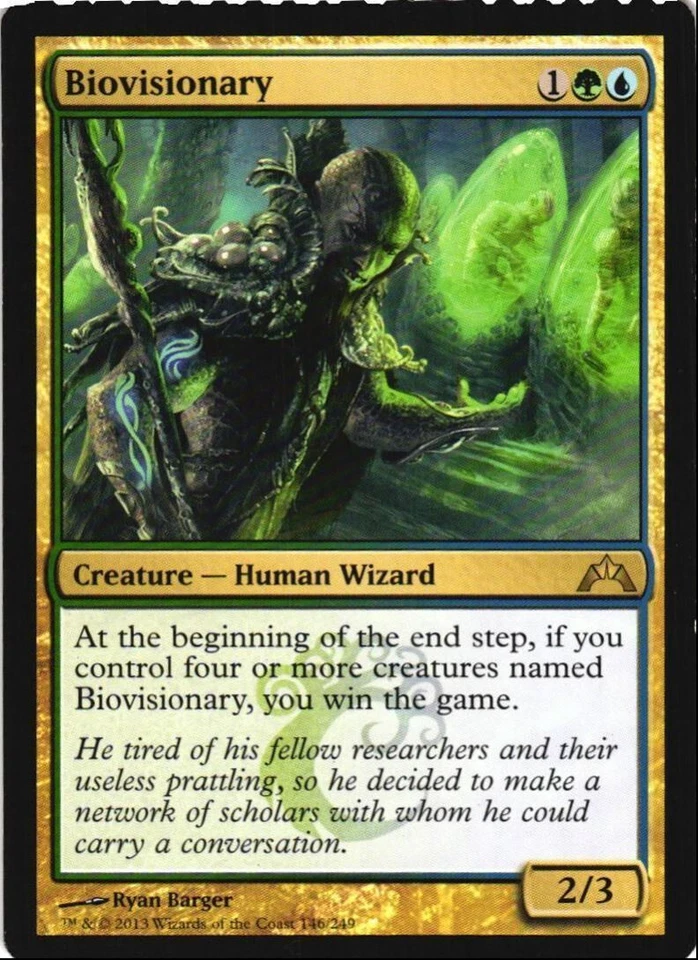 Gatecrash MTG Biovisionary Rare LP #146 gold cny - Image 1 of 1