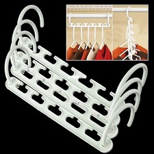 4 pcs Clothes Hook Rack Wonder Hanger Closet Space Saver Smart Organizer ≤5kg