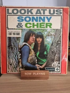 SONNY & CHER-LOOK AT US 1965 POP,ROCK,SOFT ROCJ VINYL ALBUM RECORD  - Picture 1 of 4