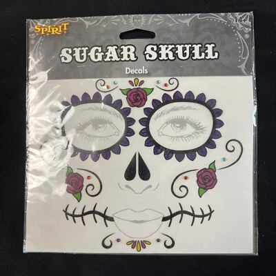 Face Art SUGAR SKULL Cosplay Costume Spirit Halloween NEW - Image 1 of 3