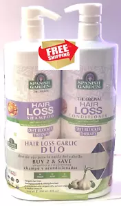 Spanish Garden Hair Loss Garlic Shampoo Conditioner Duo Pack 32 fl oz each - Picture 1 of 4