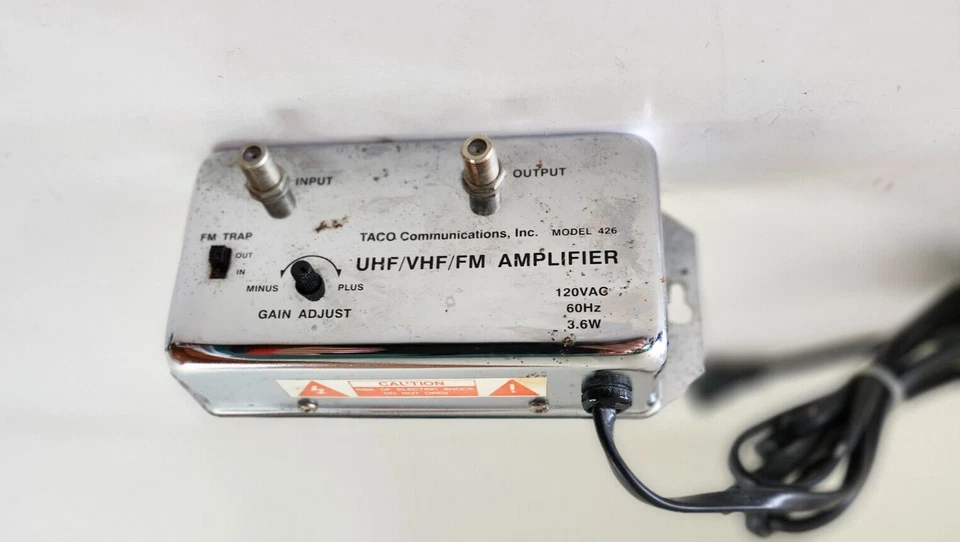 TACO Communications 426 UHF VHF FM Amplifier - Image 1 of 1