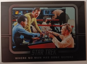 2018 STAR TREK TOS Captain's Collection Where No Man Has Gone Before Card - W17