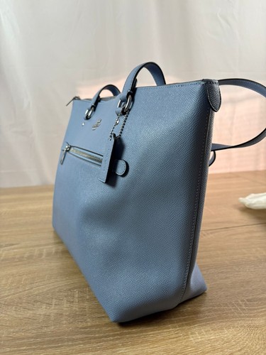 COACH Borsa donna in pelle da galleria blu indaco 79608 REGALO