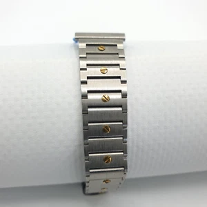 Bracelet Rechange Montre 16 mm/15cm Stainless Steel Bonde Métal Inoxydable Neuf - Imagen 1 de 17
