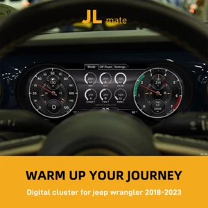 For Jeep Wrangler JL 2018-2023 Digital LCD Instrument Dash Cluster Speedometer E - Picture 1 of 22