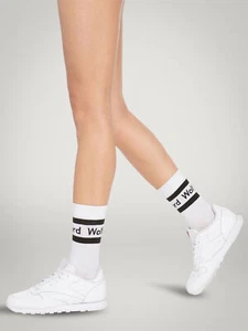 Wolford Logo Rib Socks Sporty Women's Socks Ribbed With Wolford-Logo - Picture 1 of 10