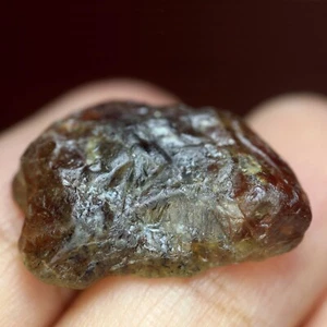 Superb Certified 20.35ct Natural Unheated Brown Sapphire Tanzania Rough 21x15mm - Picture 1 of 8