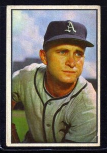 1953 Bowman Color #11 Bobby Shantz PHILADELPHIA ATHLETICS ~ VG/EX