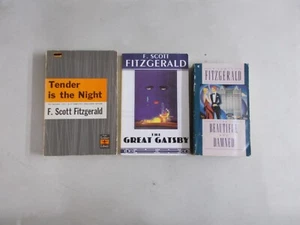 3 F SCOTT FITZGERALD # MIXED LOT BEAUTIFUL DAMNED GREAT GATSBY TENDER NIGHT - Bild 1 von 3
