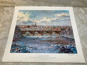 Paul McGehee Georgetown limitierte Ausgabe Druck einige leichte Flecken Serigrafie limitierte Ausgabe Sgnd - Bild 1 von 12