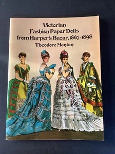 Victorian Fashion Paper Dolls from Harpers Bazar 1867-1898 Book (1977) Uncut NOS - Picture 1 of 2