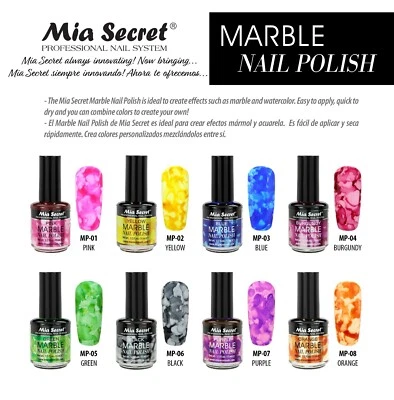 Mia Secret - оттенок ногтей - мрамор лак для ногтей - выберите свой цвет - Изображение 1 из 2