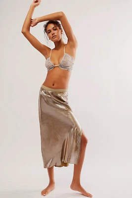 FREE PEOPLE_Skirt/Slip_Talla S_Nuevo con Etiqueta_Drop Everything Medio Slip  Foto 1 de 4