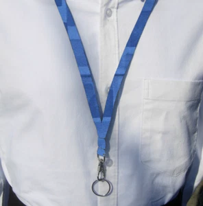 Trendy Blue Lanyard Shades of Blue, Teacher, Great Gift, Badge Holder, Key Chain - Picture 1 of 3