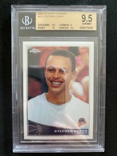 2009 Topps Chrome Stephen Curry Rookie Card.  BGS 9.5 w/10 Edges
